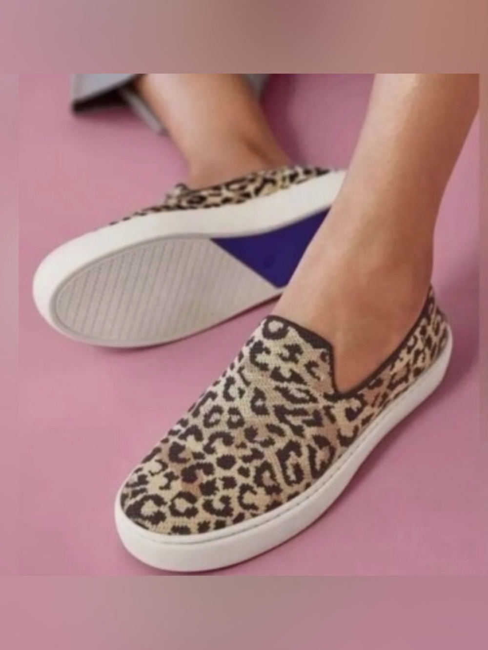 Rothys The Sneaker Desert Cat Casual Comfort  Slip-On Sneakers Size 7.5